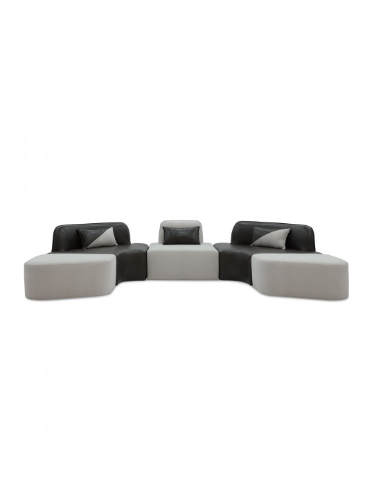 Sofa HOBEL CORNER GRAND GREY PHANTOM 14/LIGHT GREY BUKLE 8 (5) 