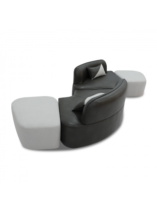Sofa HOBEL CORNER GRAND GREY PHANTOM 14/LIGHT GREY BUKLE 8 (5) 