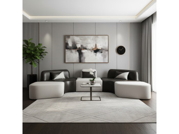 Sofa HOBEL CORNER GRAND GREY PHANTOM 14/LIGHT GREY BUKLE 8 (5) 