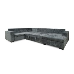 Диван HOBEL CORNER JASMIN DARK GREY MONACO 15/ BENORRY 1005/ GONZA 1015 L (6) 