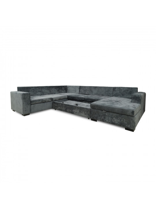 Բազմոց HOBEL CORNER JASMIN DARK GREY MONACO 15/ BENORRY 1005/ GONZA 1015 L (6) 