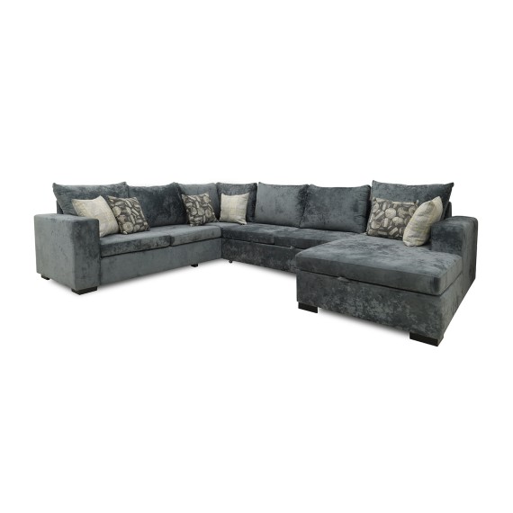 Sofa HOBEL CORNER JASMIN DARK GREY MONACO 15/ BENORRY 1005/ GONZA 1015 L (6) 