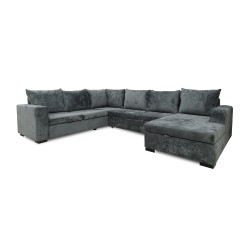 Диван HOBEL CORNER JASMIN DARK GREY MONACO 15/ BENORRY 1005/ GONZA 1015 L (6) 