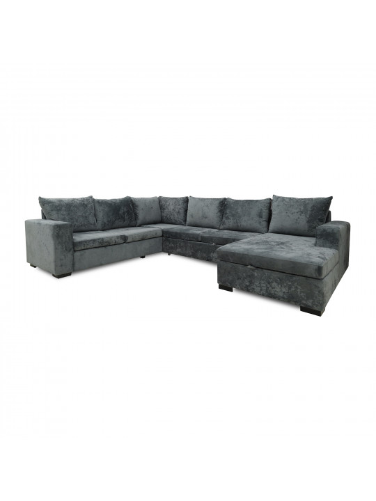 Բազմոց HOBEL CORNER JASMIN DARK GREY MONACO 15/ BENORRY 1005/ GONZA 1015 L (6) 
