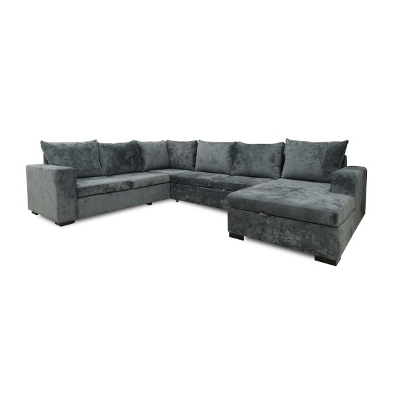 Sofa HOBEL CORNER JASMIN DARK GREY MONACO 15/ BENORRY 1005/ GONZA 1015 L (6) 