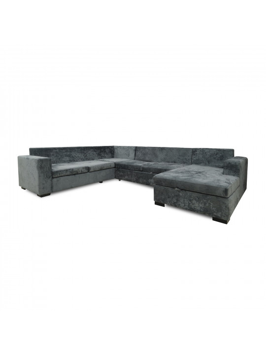 Բազմոց HOBEL CORNER JASMIN DARK GREY MONACO 15/ BENORRY 1005/ GONZA 1015 L (6) 