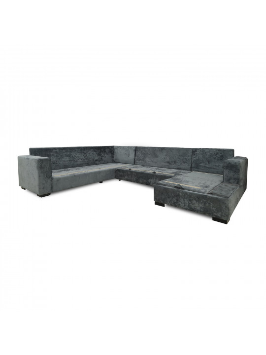Բազմոց HOBEL CORNER JASMIN DARK GREY MONACO 15/ BENORRY 1005/ GONZA 1015 L (6) 