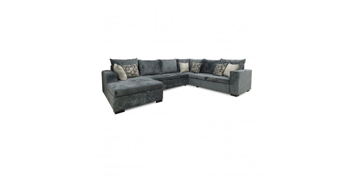 Sofa HOBEL CORNER JASMIN DARK GREY MONACO 15/ BENORRY 1005/ GONZA 1015 R (6) 