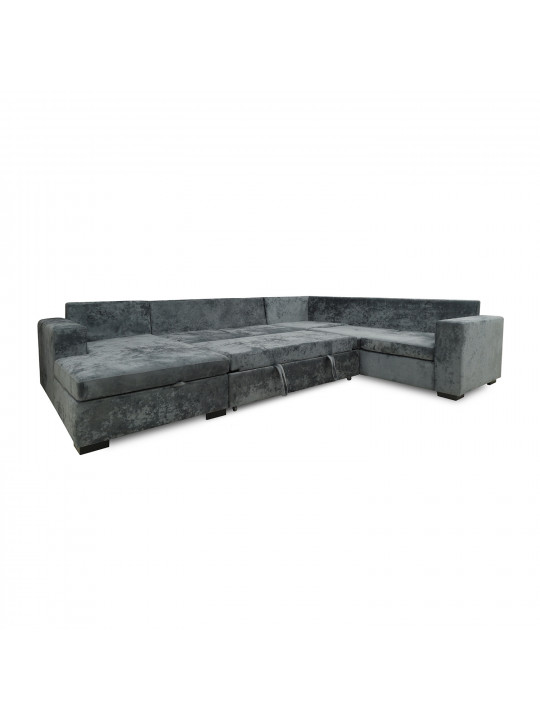 Диван HOBEL CORNER JASMIN DARK GREY MONACO 15/ BENORRY 1005/ GONZA 1015 R (6) 