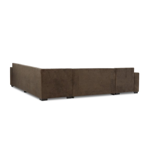 Sofa HOBEL CORNER JASMIN F/R BROWN BELLA 6 / GONZA 1009/ BENORRY 1002 R (7) 