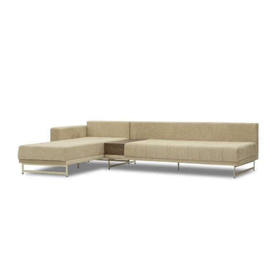 Sofa HOBEL CORNER KARAT CREAM BONCUK 6/ ONTARIO BAND JAFFA ORANGE L (2) 