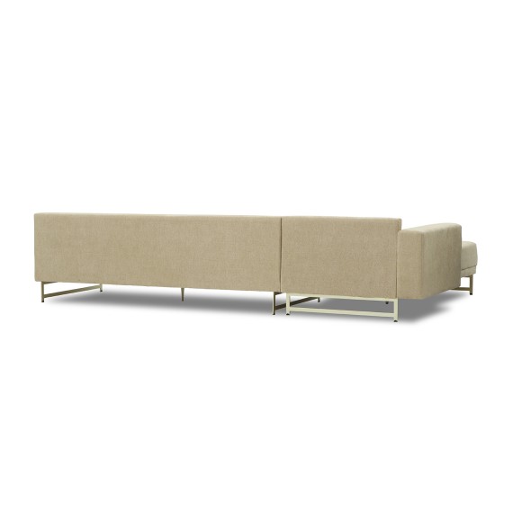 Sofa HOBEL CORNER KARAT CREAM BONCUK 6/ ONTARIO BAND JAFFA ORANGE L (2) 