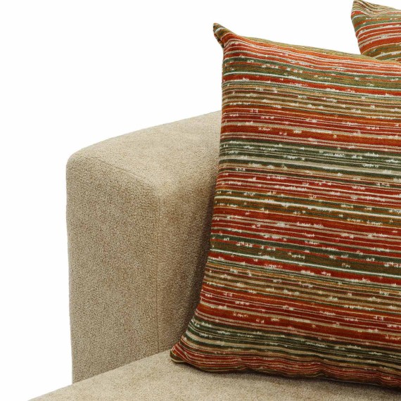 Sofa HOBEL CORNER KARAT CREAM BONCUK 6/ ONTARIO BAND JAFFA ORANGE L (2) 