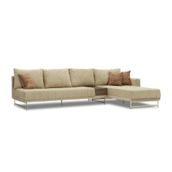Диван HOBEL CORNER KARAT CREAM BONCUK 6/ ONTARIO BAND JAFFA ORANGE R (2) 