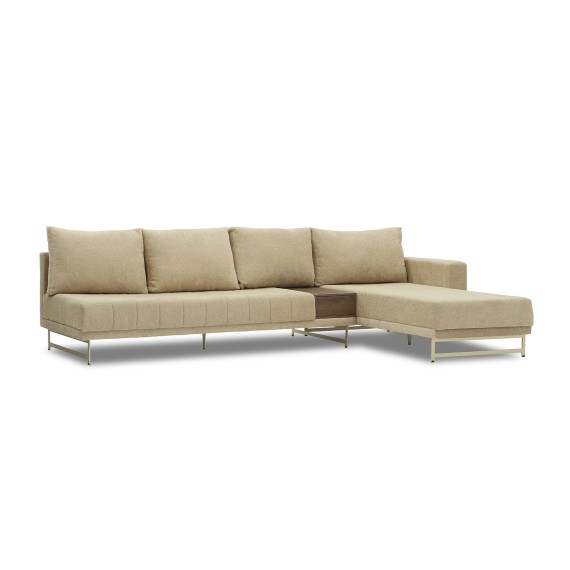 Sofa HOBEL CORNER KARAT CREAM BONCUK 6/ ONTARIO BAND JAFFA ORANGE R (2) 