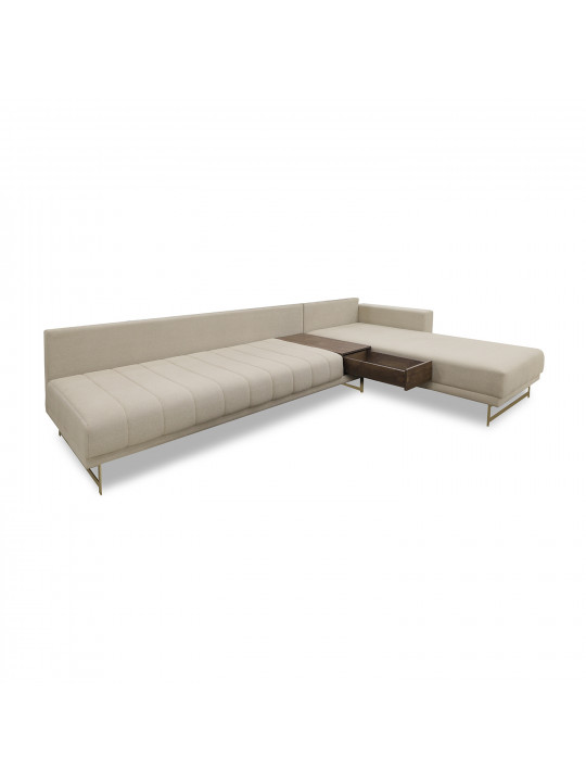Sofa HOBEL CORNER KARAT CREAM BONCUK 6/ ONTARIO BAND JAFFA ORANGE R (2) 