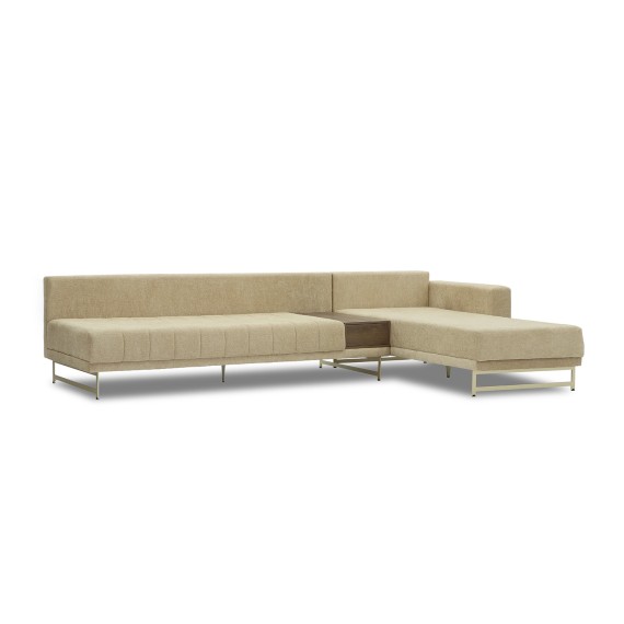 Sofa HOBEL CORNER KARAT CREAM BONCUK 6/ ONTARIO BAND JAFFA ORANGE R (2) 