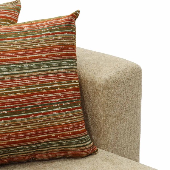 Sofa HOBEL CORNER KARAT CREAM BONCUK 6/ ONTARIO BAND JAFFA ORANGE R (2) 