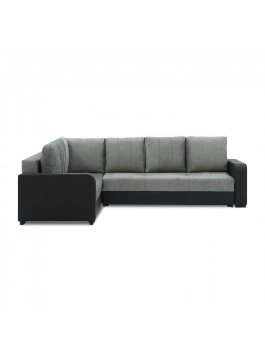 Sofa HOBEL CORNER KATRIN BLACK 4503/ GREY MOCASSI 9026 L (6) 