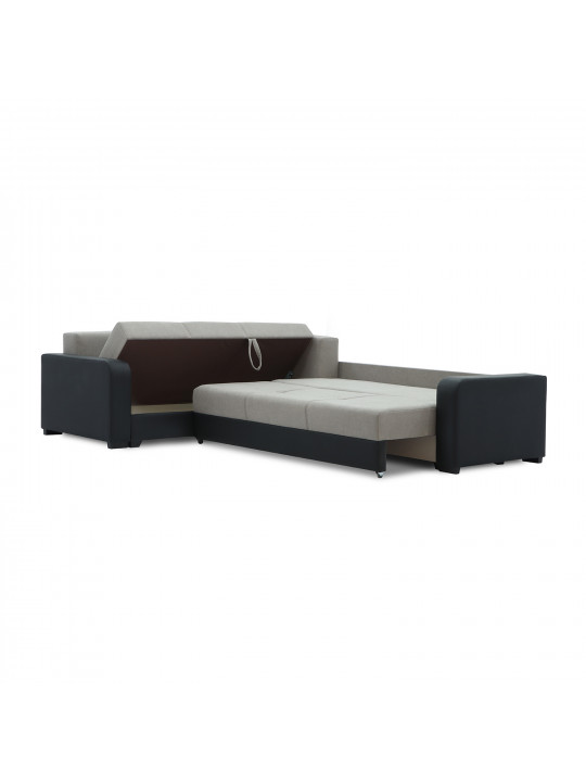 Sofa HOBEL CORNER KATRIN BLACK 4503/CAPPUCCINO SCANDI 19 L (6) 