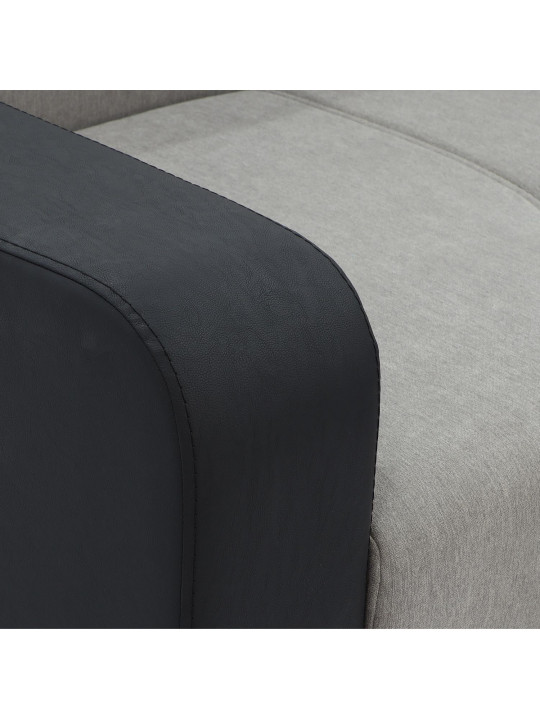 Sofa HOBEL CORNER KATRIN BLACK 4503/CAPPUCCINO SCANDI 19 L (6) 
