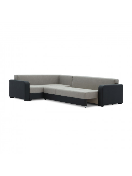 Sofa HOBEL CORNER KATRIN BLACK 4503/CAPPUCCINO SCANDI 19 L (6) 