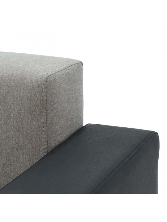 Sofa HOBEL CORNER KATRIN BLACK 4503/CAPPUCCINO SCANDI 19 R (6) 