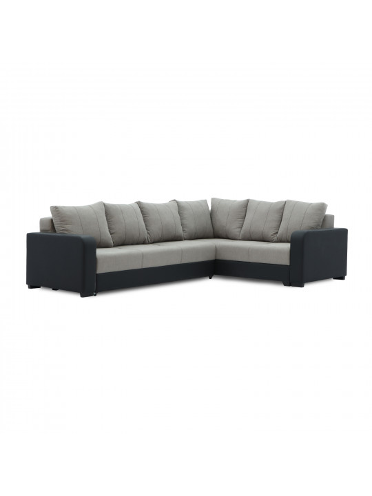 Sofa HOBEL CORNER KATRIN BLACK 4503/CAPPUCCINO SCANDI 19 R (6) 