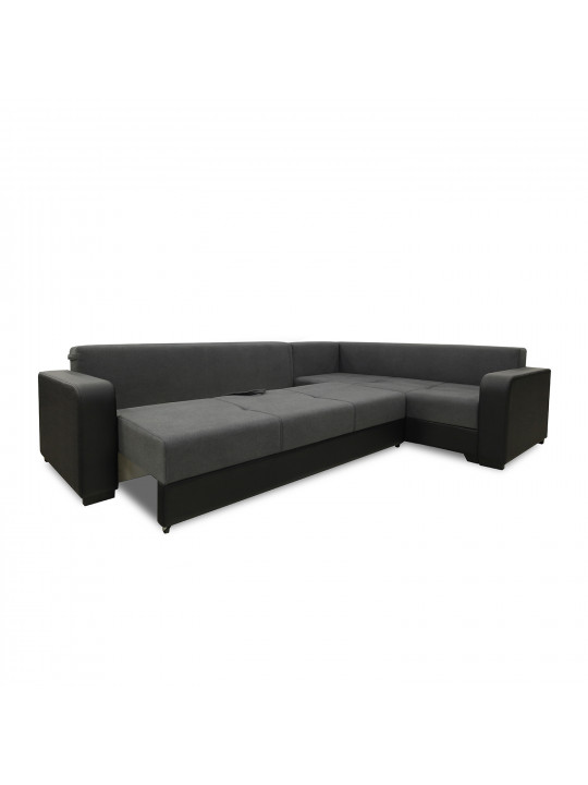 Sofa HOBEL CORNER KATRIN F/P BLACK 4503/DARK GREY SCANDI 22 R (6) 
