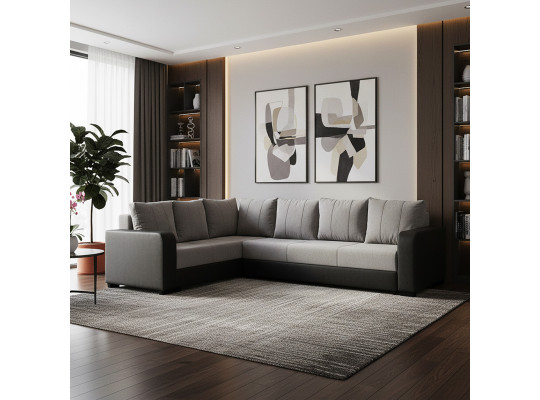 Диван HOBEL CORNER KATRIN DARK GREY 8410/ GREY SCANDI 18 L (6) 