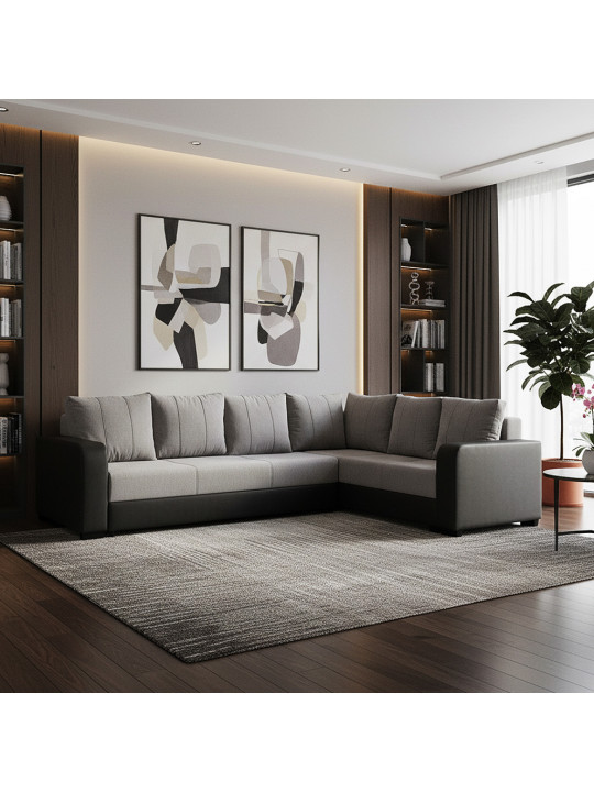 Sofa HOBEL CORNER KATRIN DARK GREY 8410/ GREY SCANDI 18 R (6) 