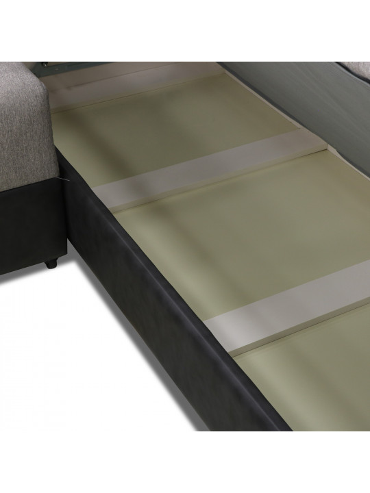 Բազմոց HOBEL CORNER KATRIN DARK GREY 8410/ GREY SCANDI 18 R (6) 
