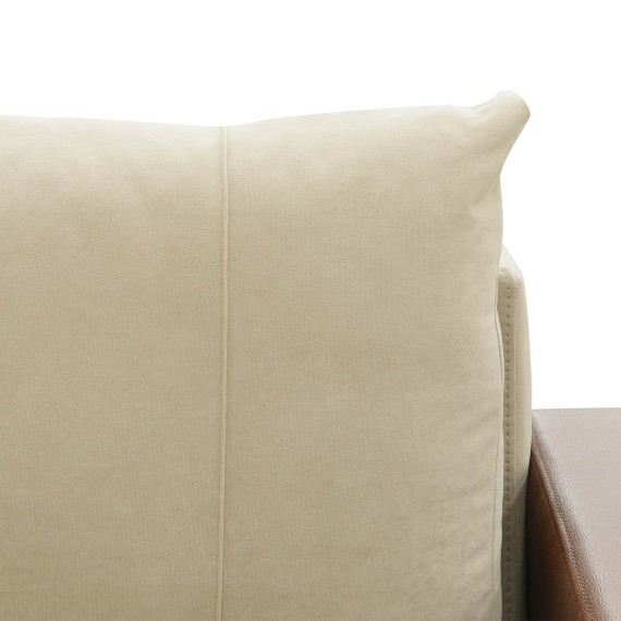 Диван HOBEL CORNER KATRIN F/P LEATHER CHOCOLATE/BEIGE LEONARDO 3 R (6) 