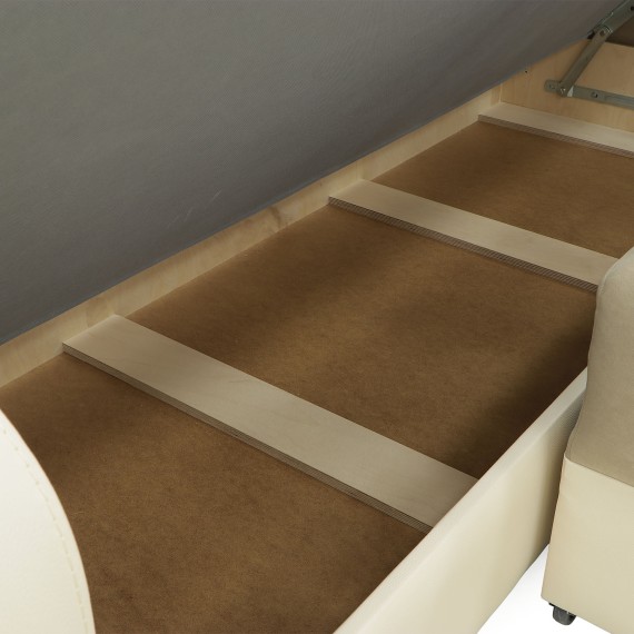 Sofa HOBEL CORNER KATRIN F/P LEATHER VANILLA/BEIGE LEONARDO 3 L (6) 