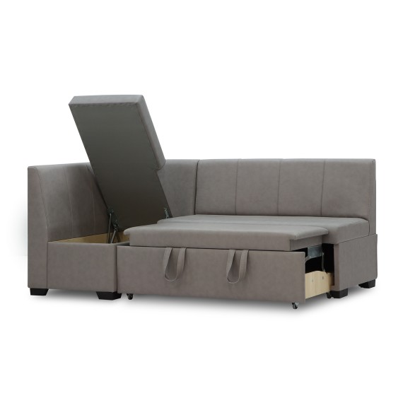 Բազմոց HOBEL CORNER KITCHEN PLUS GRAY 8409 L (3) 