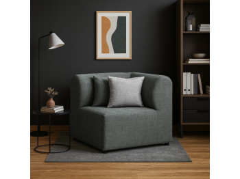 Բազկաթոռ HOBEL CORNER LEGO SOFT 1 STR GREY BONCUK 24 (1) 