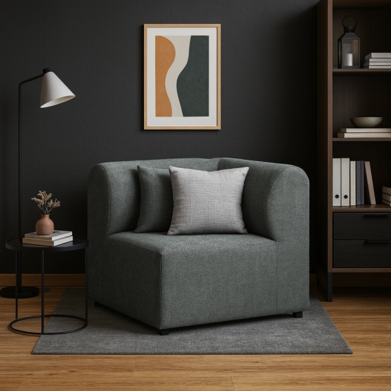 Sofa HOBEL CORNER LEGO SOFT 1 STR GREY BONCUK 24/ INFINITY 991 (1) 