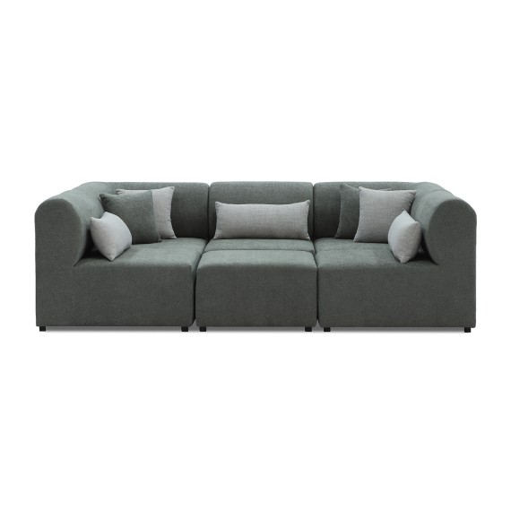 Sofa HOBEL CORNER LEGO SOFT GREY BONCUK 24/GREY INFINITY 991 (6) 