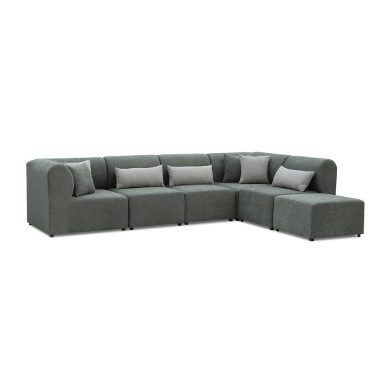 Sofa HOBEL CORNER LEGO SOFT GREY BONCUK 24/GREY INFINITY 991 (6) 
