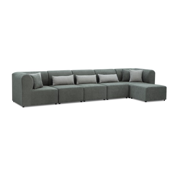 Sofa HOBEL CORNER LEGO SOFT GREY BONCUK 24/GREY INFINITY 991 (6) 