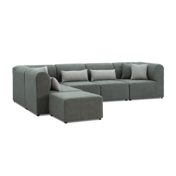 Sofa HOBEL CORNER LEGO SOFT GREY BONCUK 24/GREY INFINITY 991 (6) 