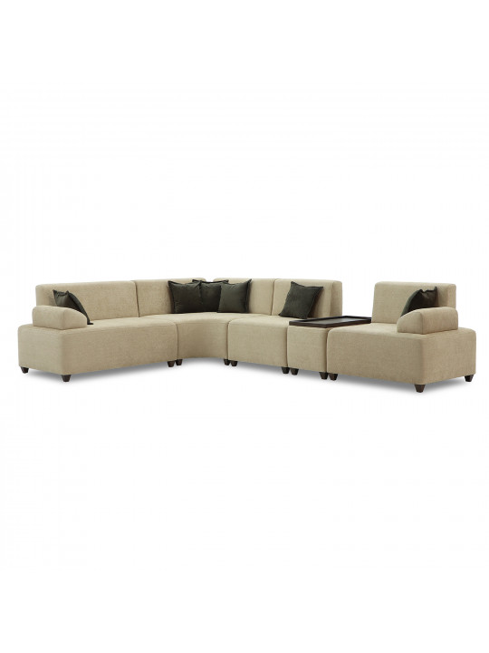 Диван HOBEL CORNER LIONA CREAM BONCHUK 6/NIAGARA BROWN L (5) 
