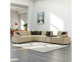 Sofa HOBEL CORNER LIONA CREAM BONCHUK 6/NIAGARA BROWN L (5) 