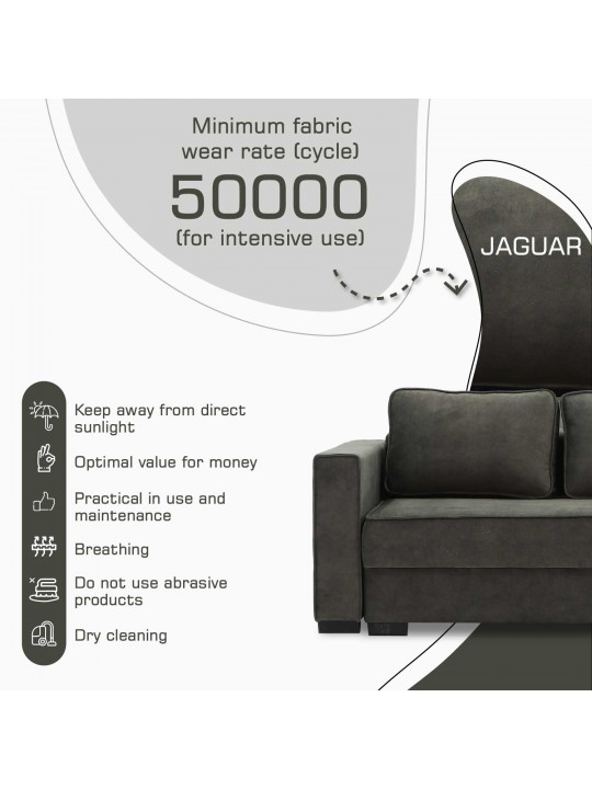 Диван HOBEL CORNER LIZA PLUS DARK BROWN JAGUAR 18 L (5) 