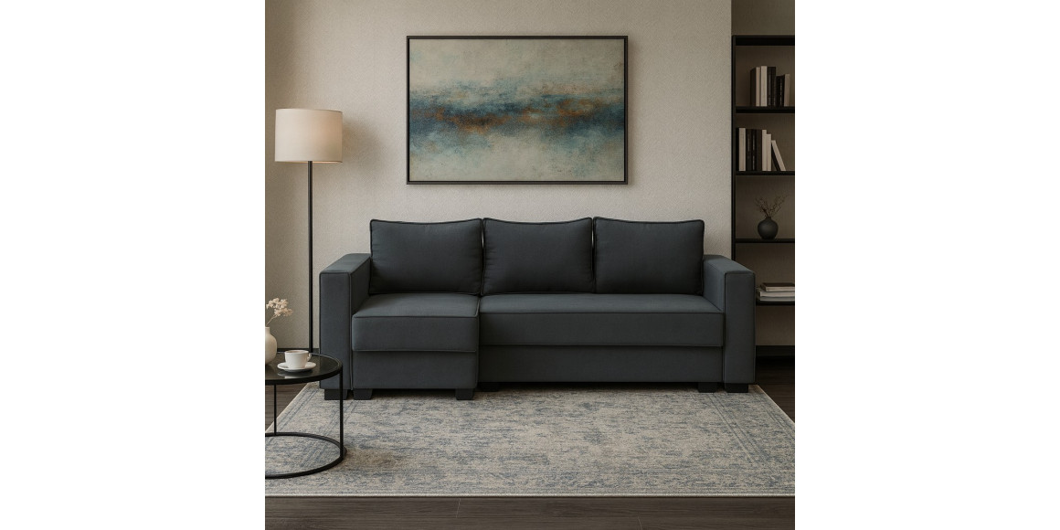 Բազմոց HOBEL CORNER LIZA PLUS D/P DARK GREY SCANDI 23 L (5) 