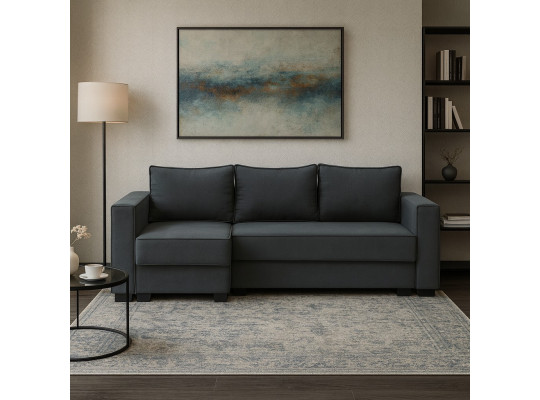 Диван HOBEL CORNER LIZA PLUS D/P DARK GREY SCANDI 23 L (5) 