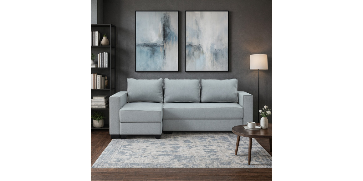 Диван HOBEL CORNER LIZA PLUS D/P GREY SCANDI 18 L (5) 