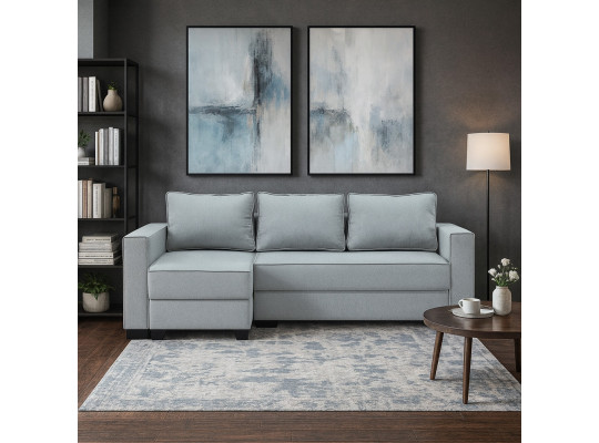 Диван HOBEL CORNER LIZA PLUS D/P GREY SCANDI 18 L (5) 