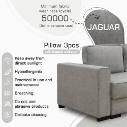 Sofa HOBEL CORNER LIZA PLUS F/P GREY JAGUAR 4 L (5) 