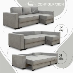 Sofa HOBEL CORNER LIZA PLUS F/P GREY JAGUAR 4 R (5) 